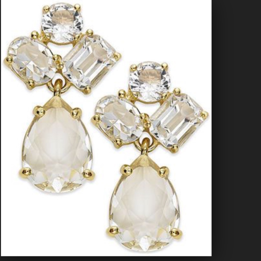 Kate Spade New York Earrings Gold Cluster Drop